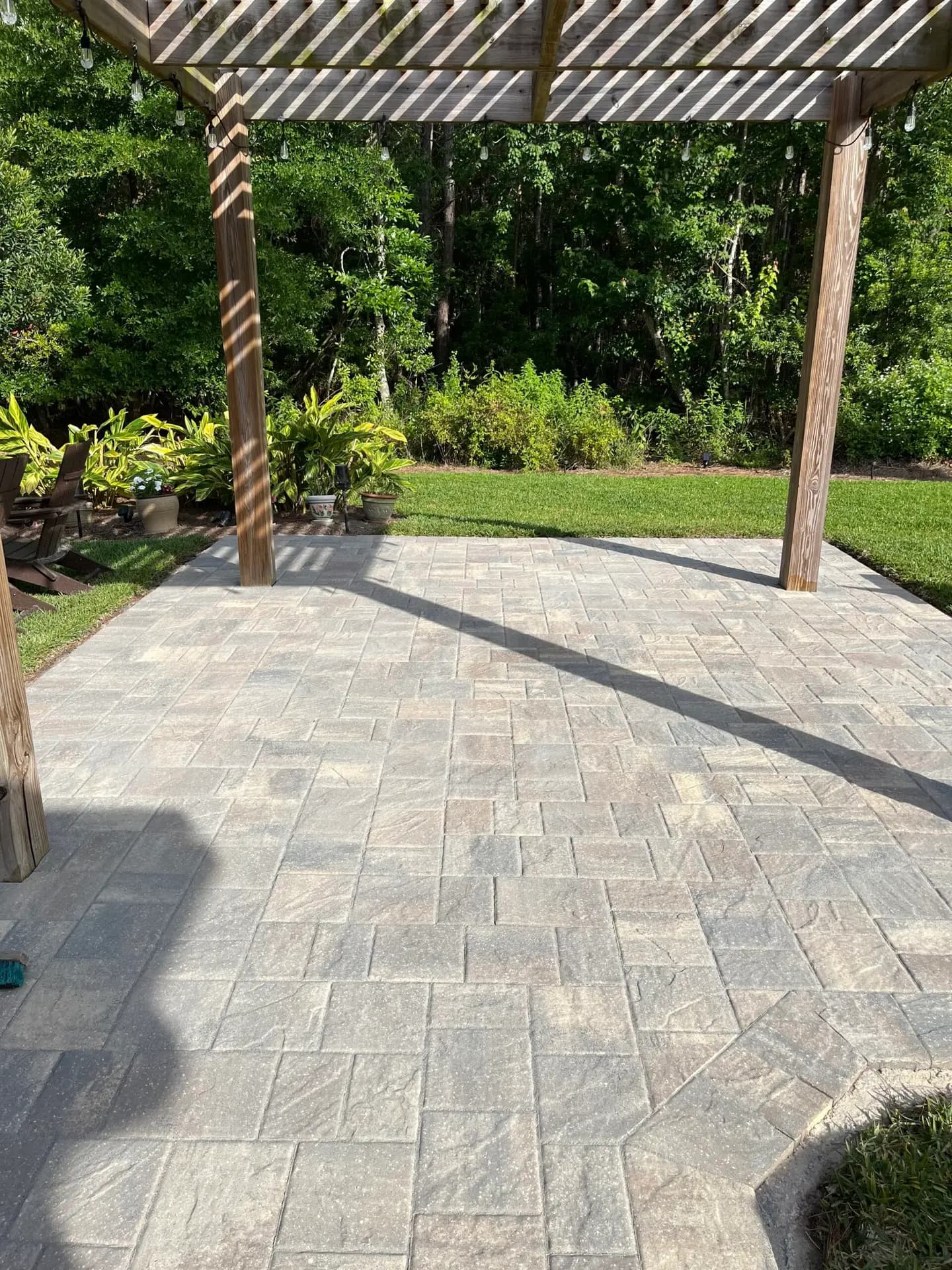 Paver cleaning step 1
